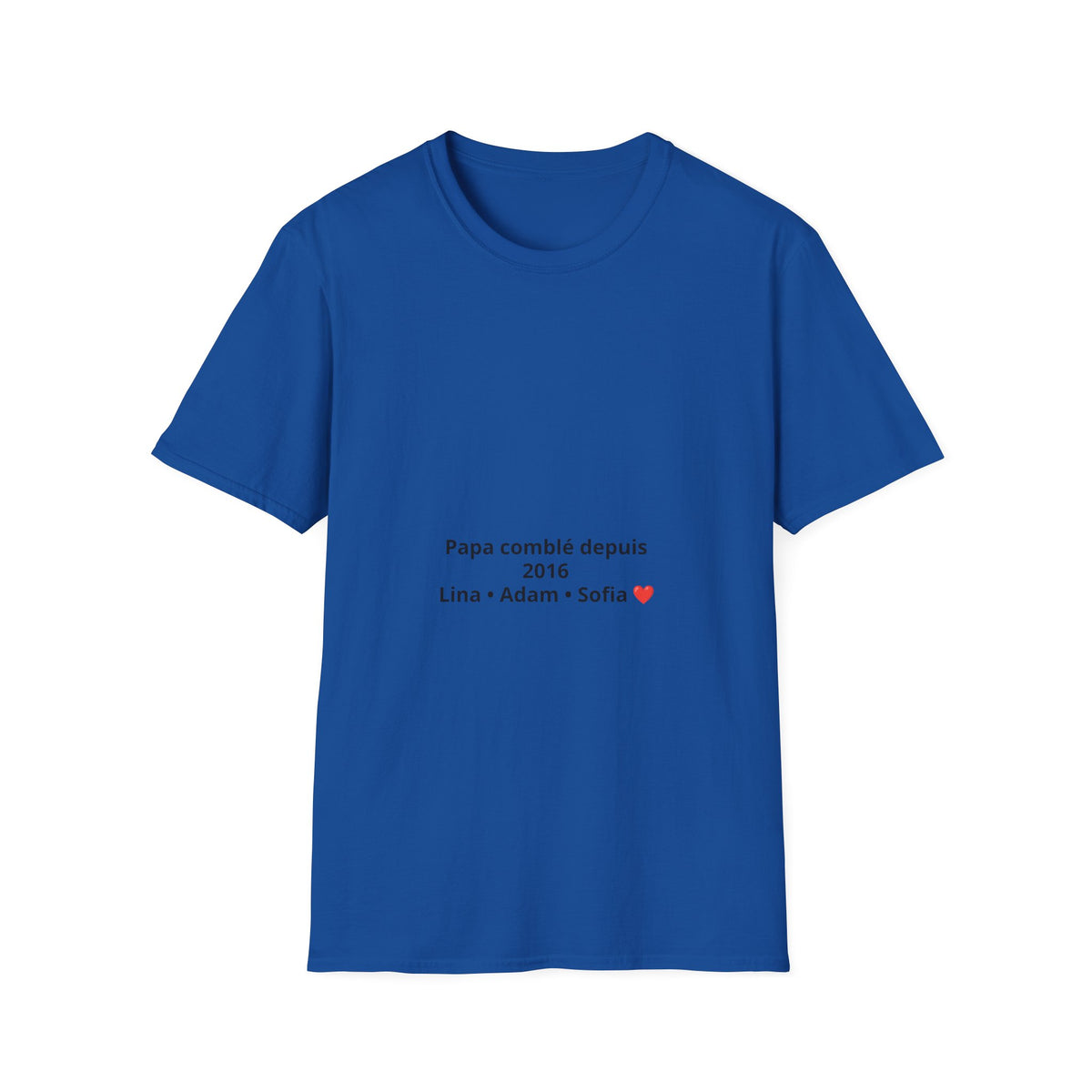 T-shirt personnalisé "Famille" – Prénoms des Enfants & Petits-enfants ❤️