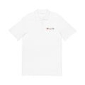 Polo Shirt "I ❤️ ma Ville"  — Classic White Pique