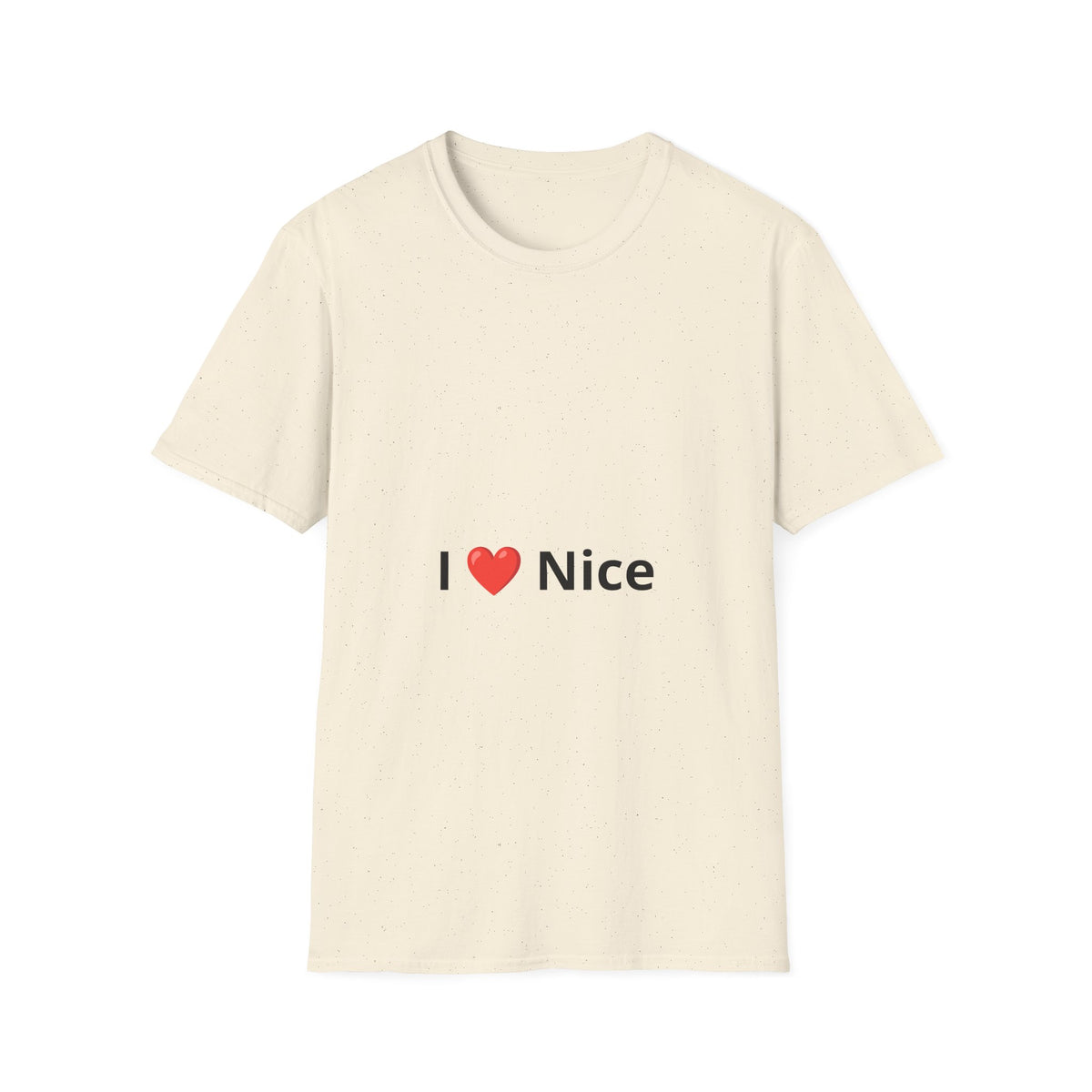 T-shirt Manches courtes Personnalisé "J'aime ma ville" - Coton Doux (Ex: J’❤️Nice)
