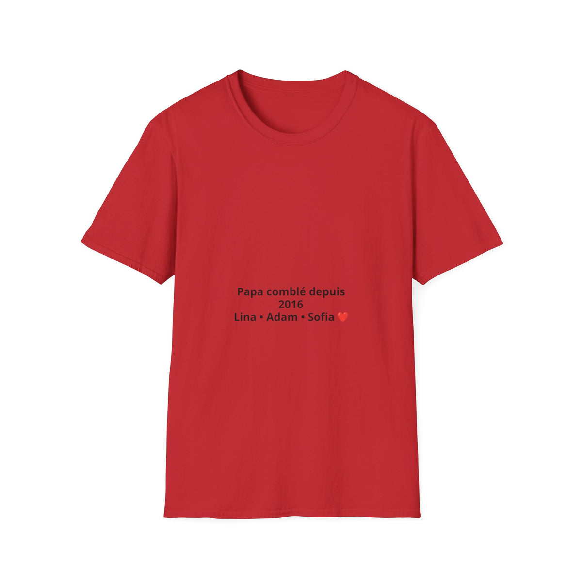 T-shirt personnalisé "Famille" – Prénoms des Enfants & Petits-enfants ❤️