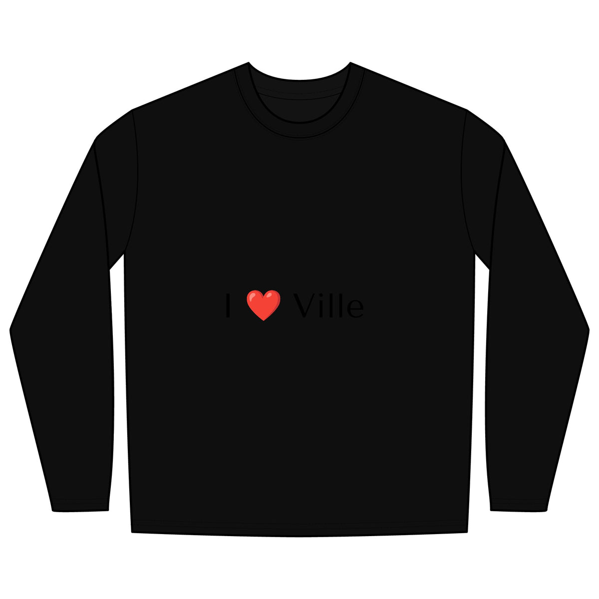 I  Ville Long Sleeve T-Shirt — Cute Local Pride Tee