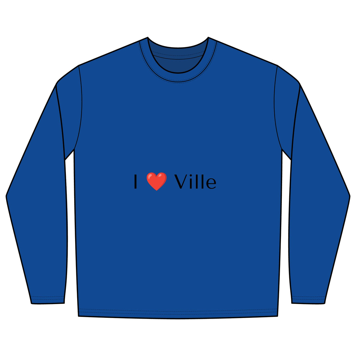 I  Ville Long Sleeve T-Shirt — Cute Local Pride Tee