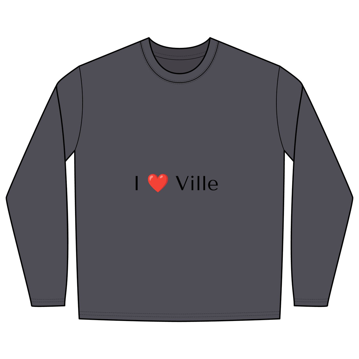 I  Ville Long Sleeve T-Shirt — Cute Local Pride Tee