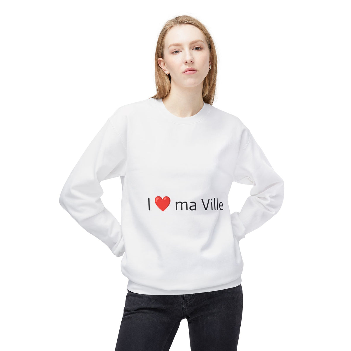 Crewneck Sweatshirt — I  ma Ville French City Pride Pullover