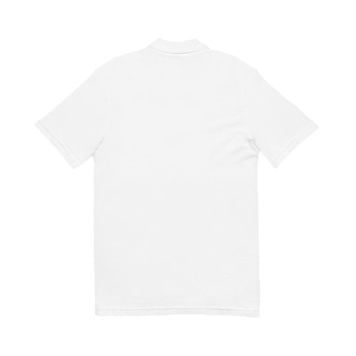 Polo Shirt "I ❤️ ma Ville"  — Classic White Pique