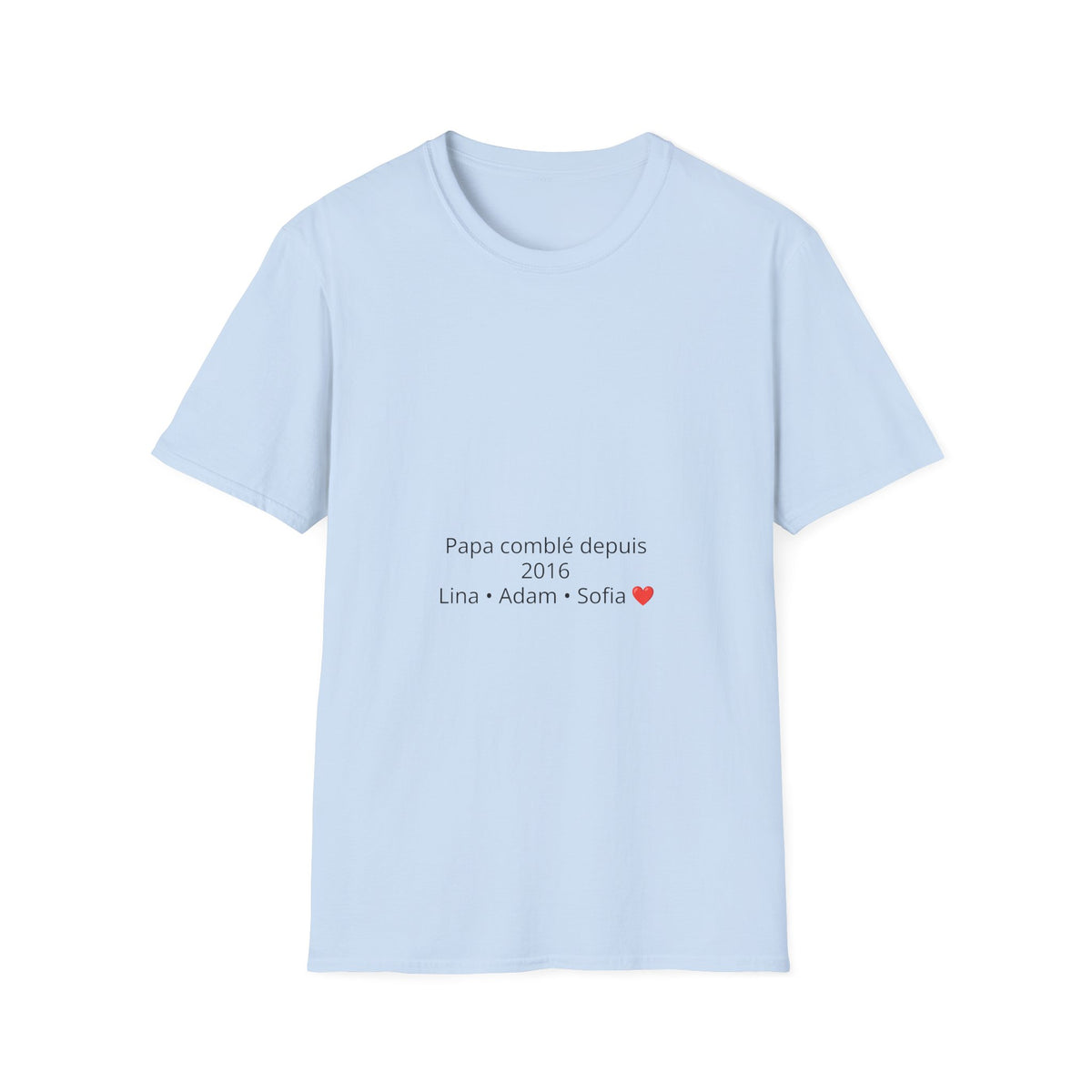 T-shirt personnalisé "Famille" – Prénoms des Enfants & Petits-enfants ❤️