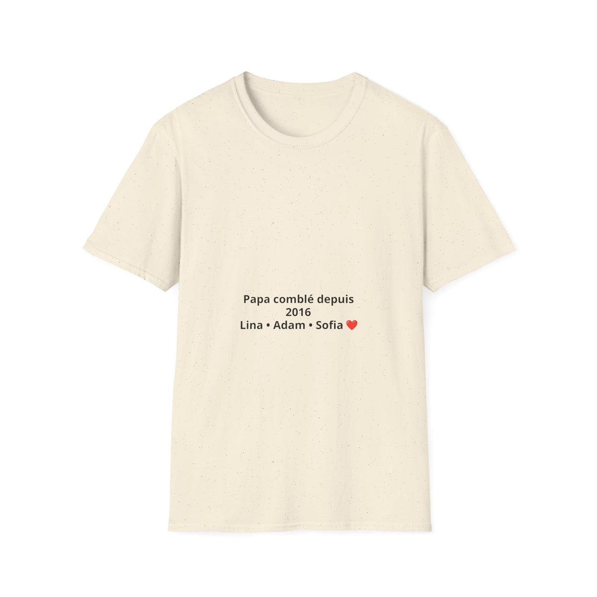 T-shirt personnalisé "Famille" – Prénoms des Enfants & Petits-enfants ❤️